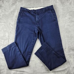 J. Crew Men’s Chino Pants Bowery Stretch Slim Fit Blue Size 31 Custom Tailored